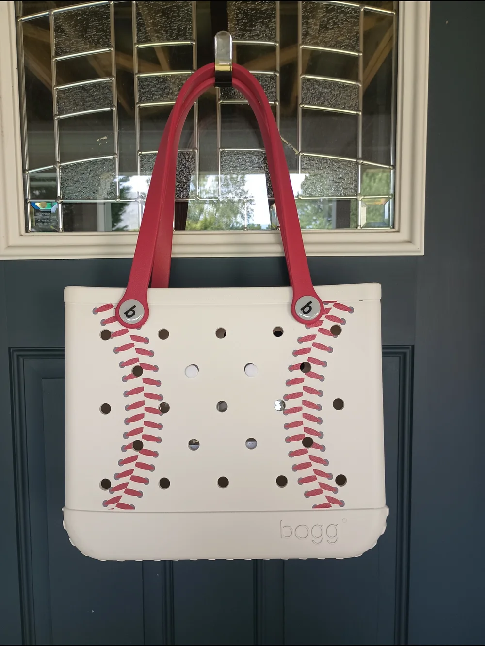 BOGG BAG Homerun Baby/Medium Baseball Theme W/ Clear Zip Pouch Limited Edition